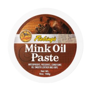 fiebing's mink oil paste weatherproofer / waterproofer for boots, shoes, & leather