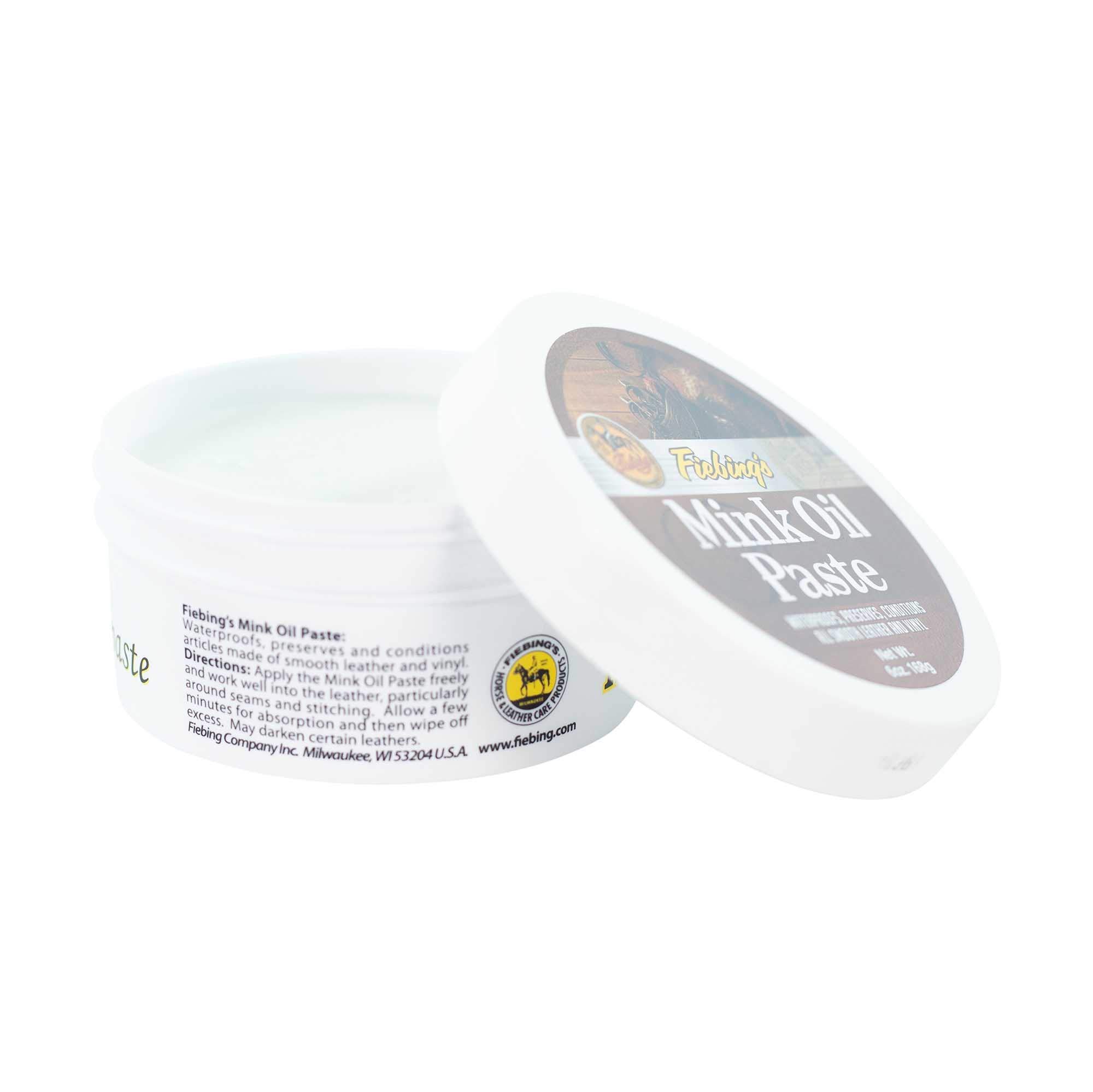 Fiebing's Mink Oil Paste weatherproofer / waterproofer for boots, shoes, & leather