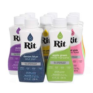 Rit Dye – 8 Oz. Liquid Fabric Dye for Clothing, Décor, and Crafts – Truly Green (1 Pack)