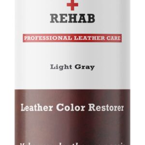 Leather Color Restorer - Light Gray - Repair Couch, Car Seat, Furniture, Sofa, Purse and Vinyl - 4 oz.