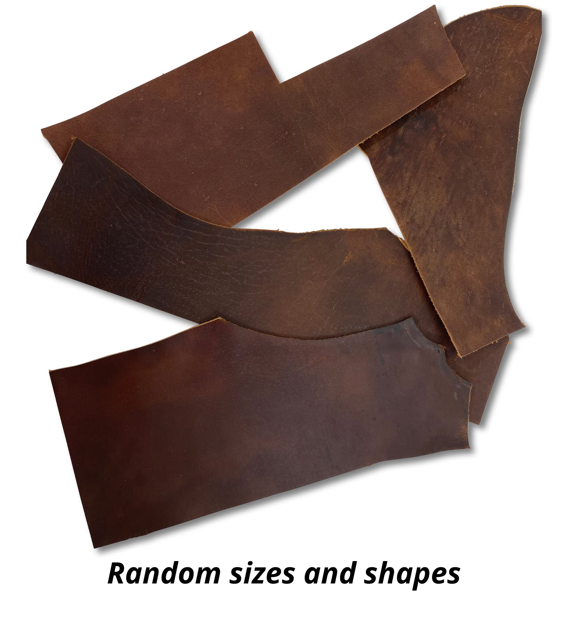 Assorted Colors Leather Scraps for Leather Crafts – 3lbs Mixed Sizes, Shapes with 36" Cord - Full Grain Buffalo Leather Remnants from Journal Making - Great for Jewelry, Wallets, Cricut, Arts & Crafts