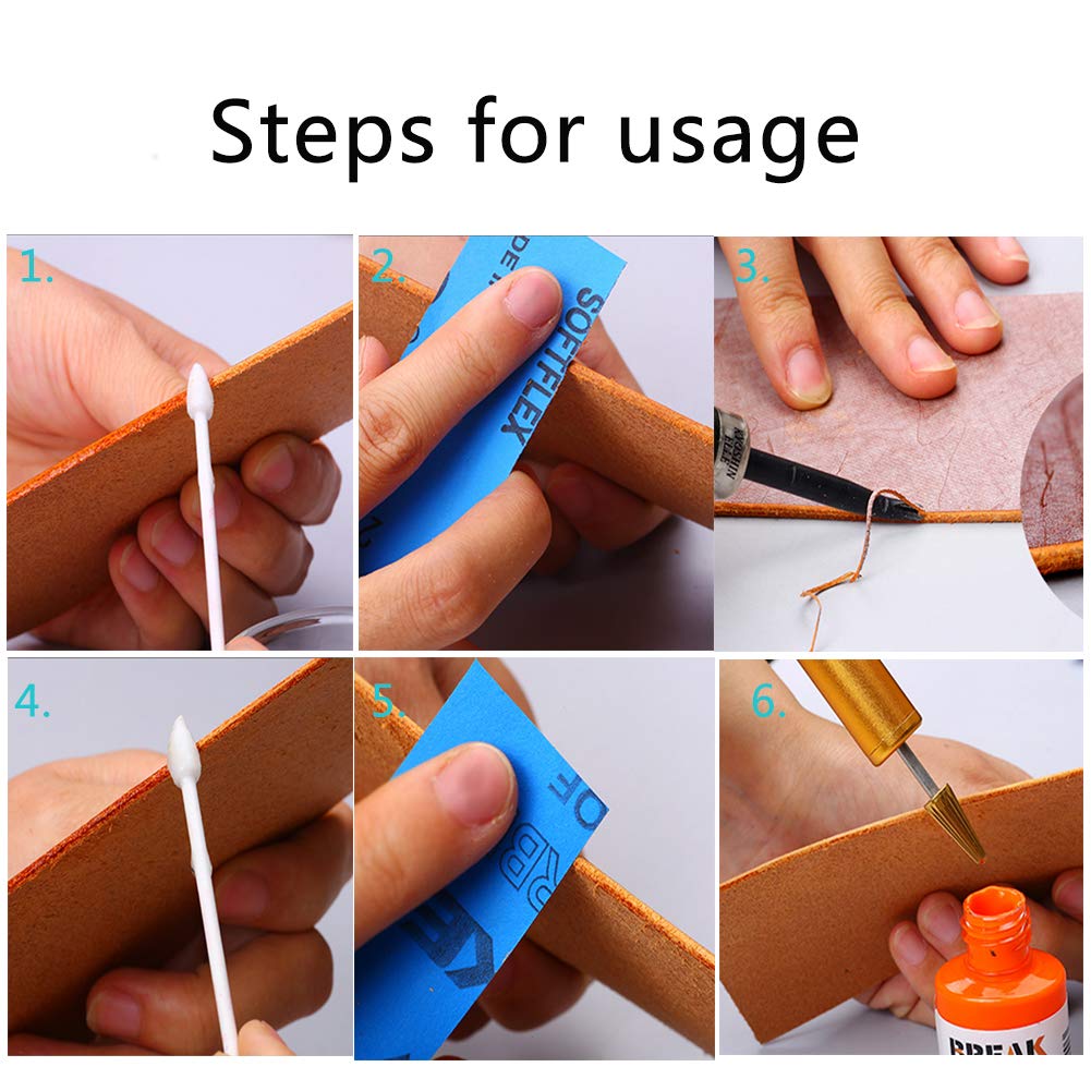 BUTUZE Leather Edge Dye Pen, Edge Roller Applicator,Essential Leather Edge Printing Tool for Leather Craft DIY,Leather Working,Leather Making