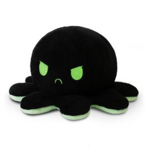 TeeTurtle - The Original Reversible Octopus Plushie - Glow in the Dark - Cute Sensory Fidget Stuffed Animals That Show Your Mood