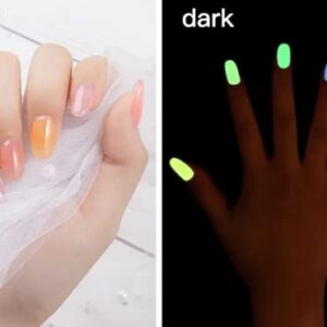 Cre8tion Glow in The Dark Soak Off Top Coat Gel Polish led uv lamp needed Curing Nail Art Nail Polish