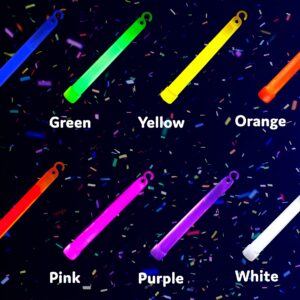 PartySticks Glow Sticks Party Supplies for Kids and Adults (25pk Assorted) - 6 Inch Bulk Glow Light Up Sticks Party Favors, Glow in the Dark Party Decorations, Waterproof Nontoxic Glow Necklaces