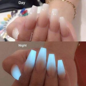 Cre8tion Glow in The Dark Soak Off Top Coat Gel Polish led uv lamp needed Curing Nail Art Nail Polish