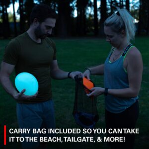 Rukket Flag Football Set, Glow In The Dark Capture The Flag Footballs, Belts, Cones & Toys, 10 Player Kids & Youth Nighttime Outdoor Game