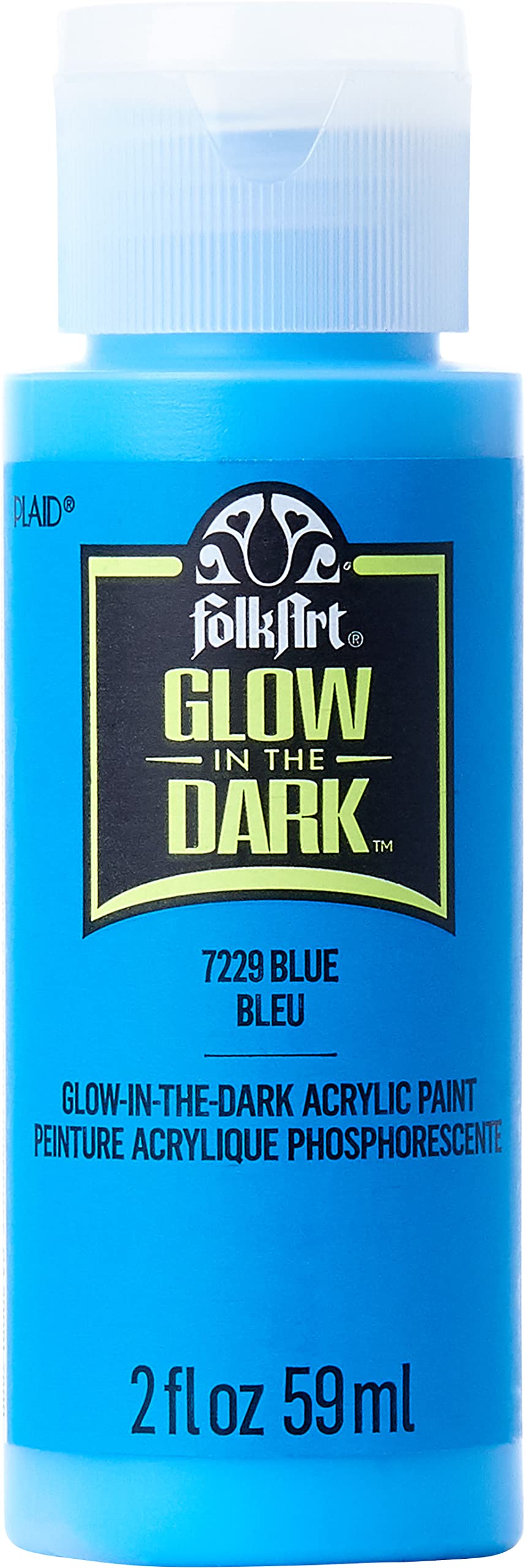 FolkArt Glow-in-the-Dark Acrylic Paint, 2oz., Blue