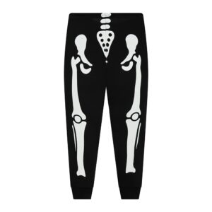 Glow in The Dark Skeleton Pajamas Boys Girls Halloween Kids Pjs Sets Toddle Clothes 100% Cotton 2 Piece Sleepwear 7t