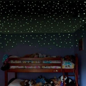 DUOFIRE 3D Domed Glow in The Dark Dots Wall or Ceiling Stickers, Glowing Ultra Bright Dots of 336Pcs,Perfect for Kids Bedding Room or Birthday Gift,Beautiful Wall Decals and Ceiling Decors