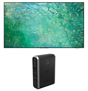 samsung qn75qn85cafxza 75 inch 4k neo qled smart tv with dolby atmos with a 7s-ps4-us1 4-outlet power with omniport usb (2023)