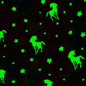 Glow in The Dark Throw Blanket, Luminous Unicorns Blanket for Boys Girls, Super Soft Fuzzy Plush Flannel Furry Fleece Blanket, Perfect for Bed or Sofa, Personalized Kids Gifts (Rainbow, 50" x 60")