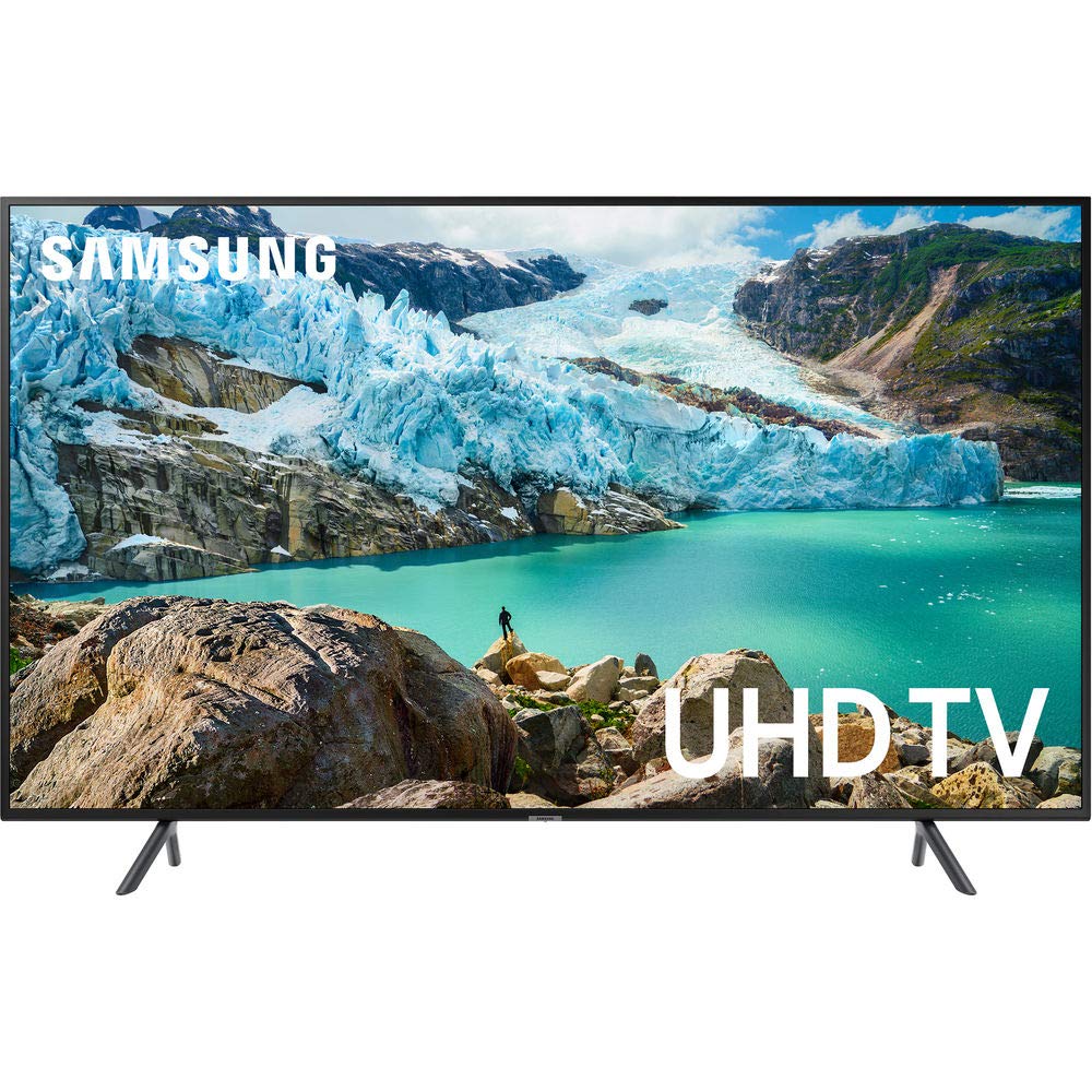 SAMSUNG UN75RU7100FXZA Flat 75-Inch 4K UHD 7 Series Ultra HD Smart TV with HDR and Alexa Compatibility (2019 Model)