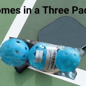 NW Athletics Light Up Pickleball Balls, Glow in The Dark Pickleball Balls, Glowing Blue 3-Pack, Official Size, Meets USAPA Requirements 40 Holes, Standard Play