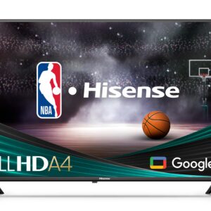 Hisense 40-Inch Class A4 Series FHD 1080p Google Smart TV (40A4K) - DTS Virtual: X, Game & Sports Modes, Chromecast Built-in, Alexa Compatibility, Black