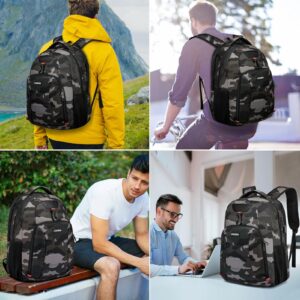 Laptop Backpack, School Backpack for Teen Boys, 15.6 Inch Travel Backpack Large Water Resistant High School College Bookbag for Men Women with USB Charging Port, Camo