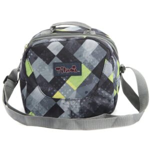 Tilami Rolling Backpack Laptop 18 inch with Lunch Bag, Grids