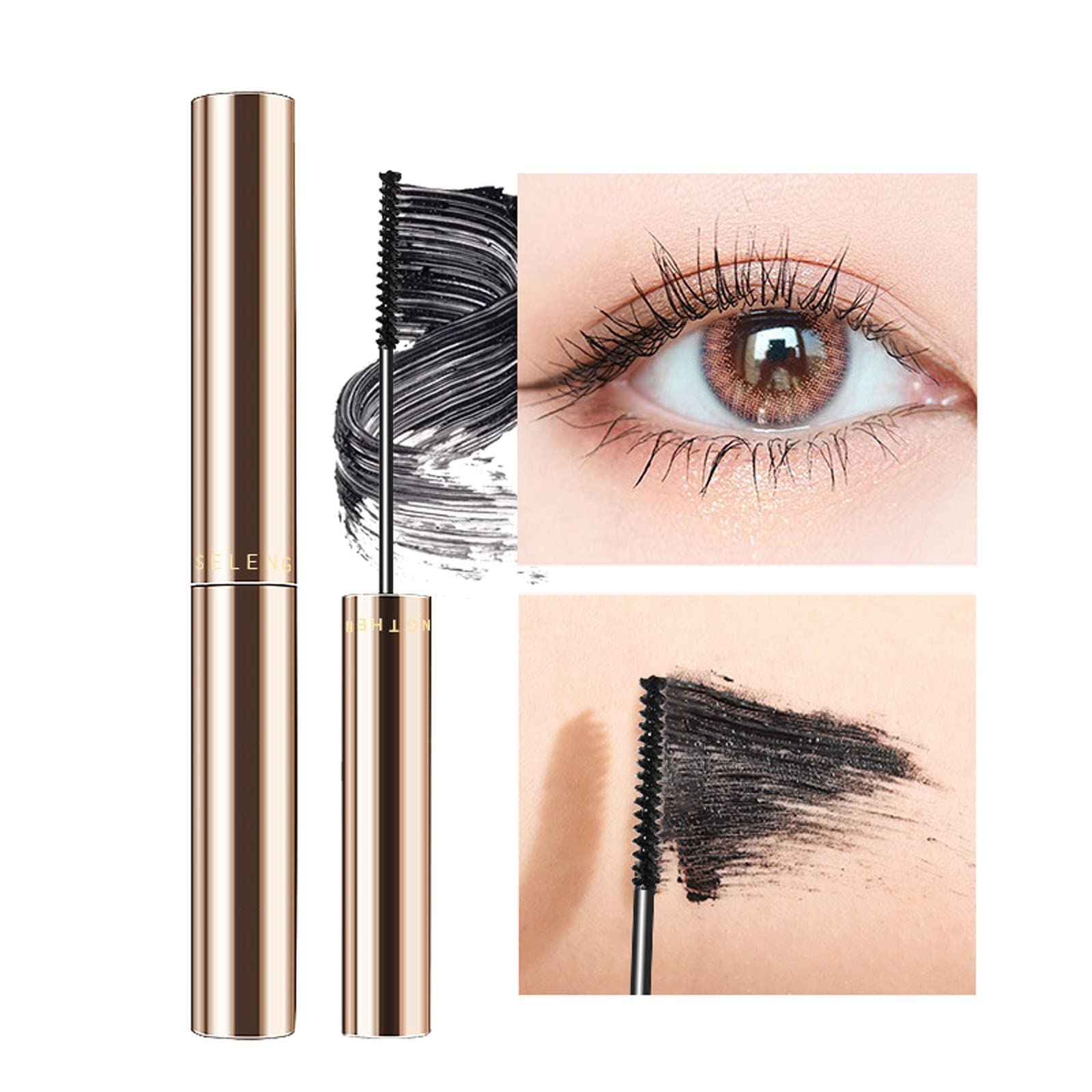 Slender Mascara Plump Curling Dense Quick Drying Waterproof Easy To Removal Curling Super Long Lasting Makeup Mascara Mini Milk Makeup Mascara