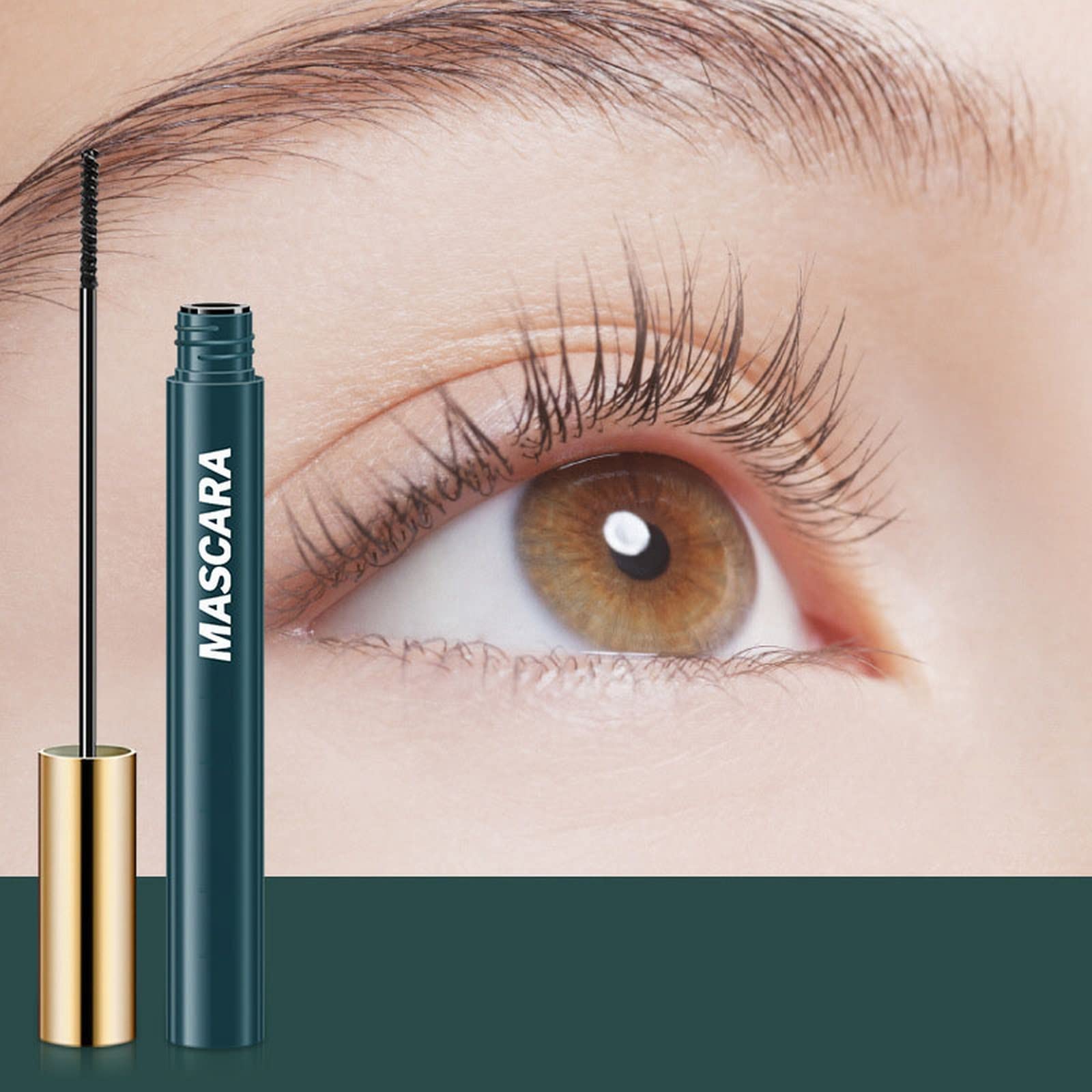 Mascara Luxuriously Longer Thicker Eyelashes, Long-Lasting Lash Mascara Women (a5-Brown, One Size)