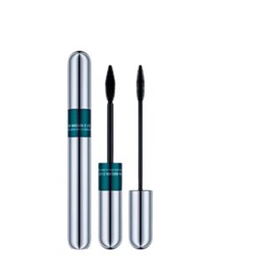 2in1 4D Waterproof Mascara Long-5x Longer Formula for Fuller Lashes - Intense Black Mascara for Thick and Full Lashes