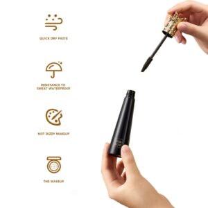 Fujiuia Two Faced Mascara Better than Sex Eyelash Long Black Smudge-Proof 4D Clump-Free Lash Application Silk Volumizing Fiber Lasting Waterproofs Thickening Natural Bad (A, One Size)