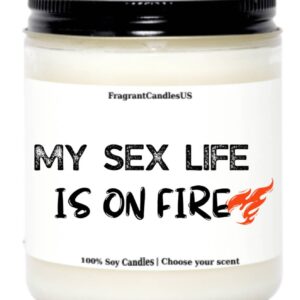 Sex Life is on fire, Sexy candles,Sexy time candles, Christmas gifts for husband, birthday gifts, BJ, birthday gifts for husband, for men, holiday gifts for him, sexy gift,romantic candle, adult gift