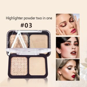 HMDABD Eyeshadow Sweat Proof Powder With Brightening Moisturizing Formula Long Lasting Coverage Contouring Highlighting And Repairing Effects Vegan Eyeshadow（C