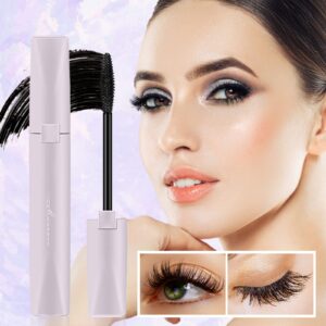 Daily Use Of Cosmetics For Women Long Black Natural Mascara Curly Mascara No Clumps Do Not Easy Removal Makeup Long Lasting Mascara Long Curl Warped Mascara Base Coat (C7-Black, One Size)