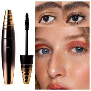 Mascara Applicators Silk Fiber Lash Mascara Natural Waterproof Smudges Proof Mascara Lengthening And Thick Long Lasting No Clumping Formula Mascara Clean (As shown, One Size)