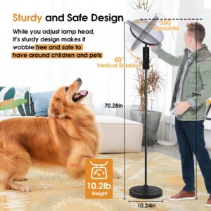 hanaking Upgraded Floor Lamp, 36W/3600LM Super Bright Floor Lamp with Remote Control, Stepless Adjust Color Temperatures & Brightness, Torchiere Standing Lamp for Living Room Bedroom Office