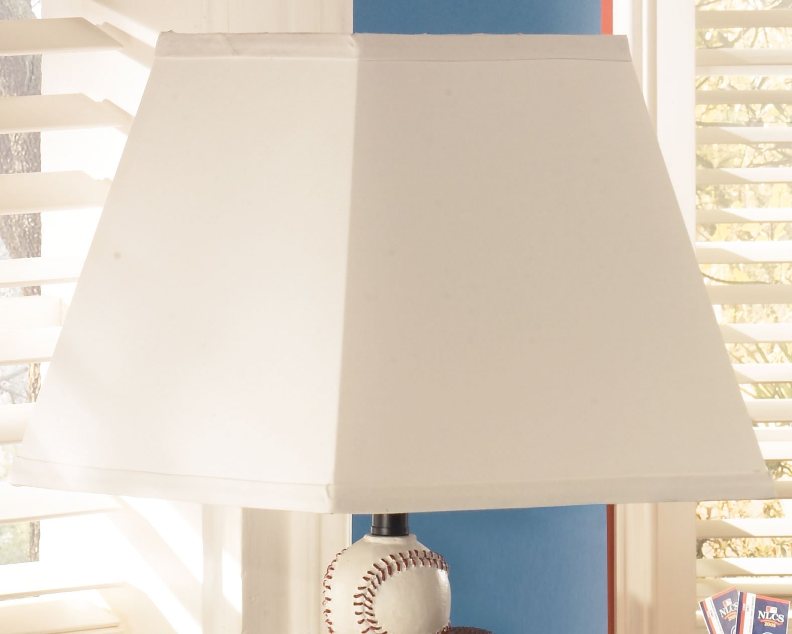 Signature Design by Ashley Nyx Youth 24" Baseball & Football Athletic Table Lamp, Brown & Orange