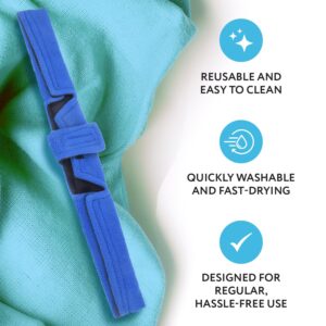 Impresa CPAP Neck Pad Cushions - Universal Headgear/Mask Head Strap Covers - Compatible with Resmed Airfit P10 / F20, Airtouch, Dreamwear and Many More Models - Reduces Face and Neck Irritation