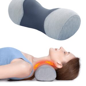 Bespilow Say Goodbye to Neck Pain Small Neck Support Pillow,Cervical Neck Roll Memory Foam Pillow,Cervical Traction Device,Neck Pillows for Tension Muscle Relief,Neck & Shoulder Pain Relaxer