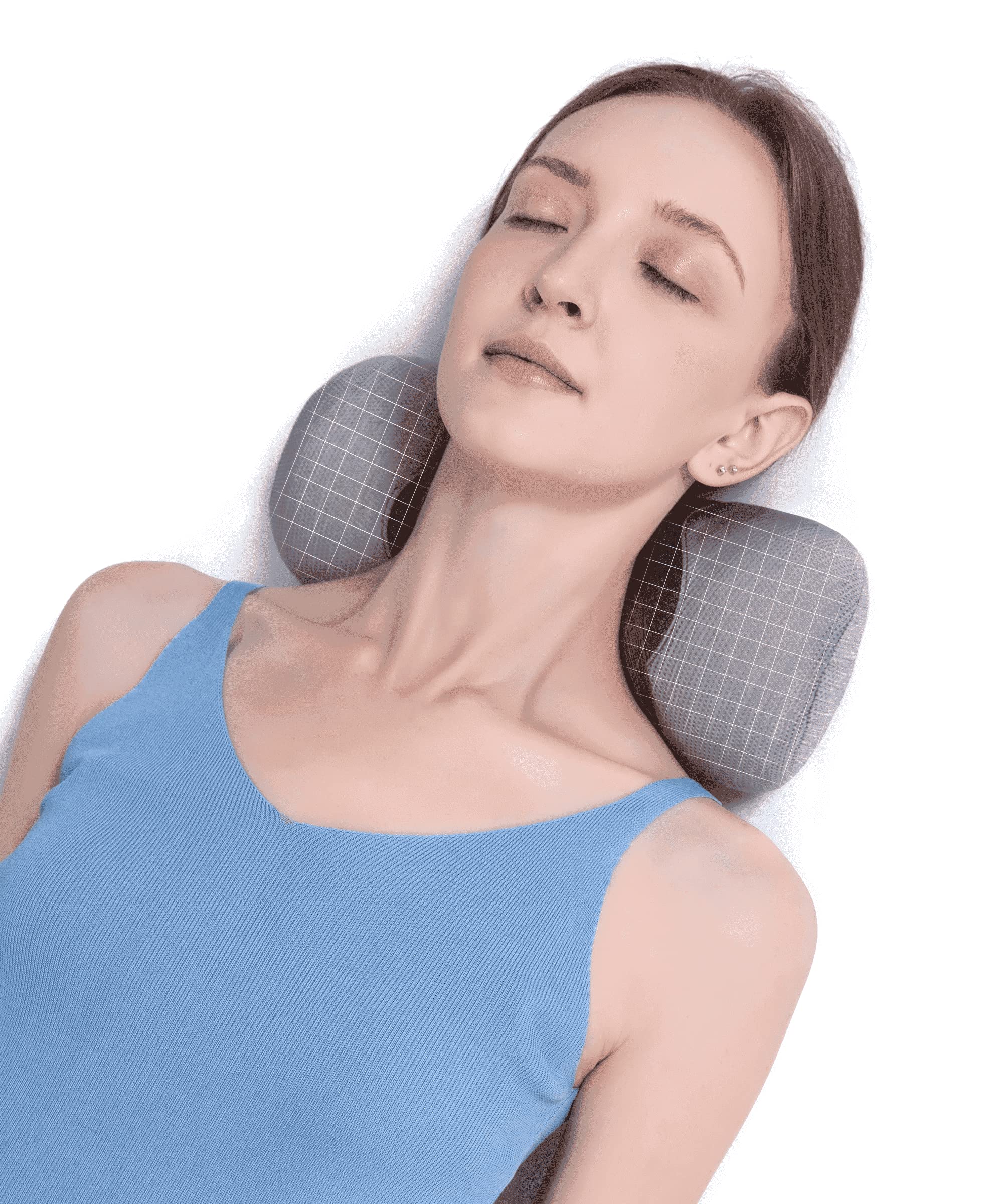 Bespilow Say Goodbye to Neck Pain Small Neck Support Pillow,Cervical Neck Roll Memory Foam Pillow,Cervical Traction Device,Neck Pillows for Tension Muscle Relief,Neck & Shoulder Pain Relaxer