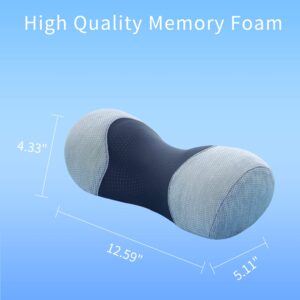 Bespilow Say Goodbye to Neck Pain Small Neck Support Pillow,Cervical Neck Roll Memory Foam Pillow,Cervical Traction Device,Neck Pillows for Tension Muscle Relief,Neck & Shoulder Pain Relaxer