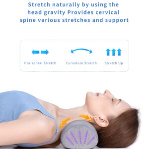 Bespilow Say Goodbye to Neck Pain Small Neck Support Pillow,Cervical Neck Roll Memory Foam Pillow,Cervical Traction Device,Neck Pillows for Tension Muscle Relief,Neck & Shoulder Pain Relaxer