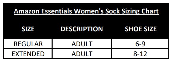 Amazon Essentials Women's Performance Cotton Cushioned Athletic Crew Socks, 6 Pairs, Grey Heather, 8-12