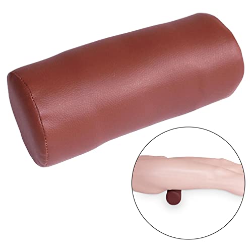 Duiaynke Sponge PU Leather Cylinder Pillow, Adjustable Pillow Height Cylinder Cushion, Neck Knee Comfort Position Pad or Warm Gift