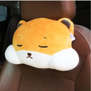 Car Headrest Pillow，Neck Pain Relief with Adjustable Strap，Comfortable Soft Car Seat Pillow for Driving,Head Rest Cushion,Cute Neck Pillow for Travelling and Home 2 Pieces