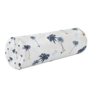 junzan topical palm trees bolster pillows for bed cylinder neck roll pillow round pillows for chairs for cervical support neck cushion