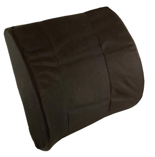 AmeriCan Goods Healthy Lumbar Support Pillow Lower Back Pain Contoured Foam Cushion for Car Office Home Computer Gaming Pillow for Back Pain Relief Improve Posture