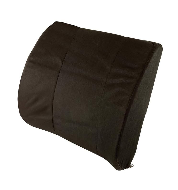 AmeriCan Goods Healthy Lumbar Support Pillow Lower Back Pain Contoured Foam Cushion for Car Office Home Computer Gaming Pillow for Back Pain Relief Improve Posture