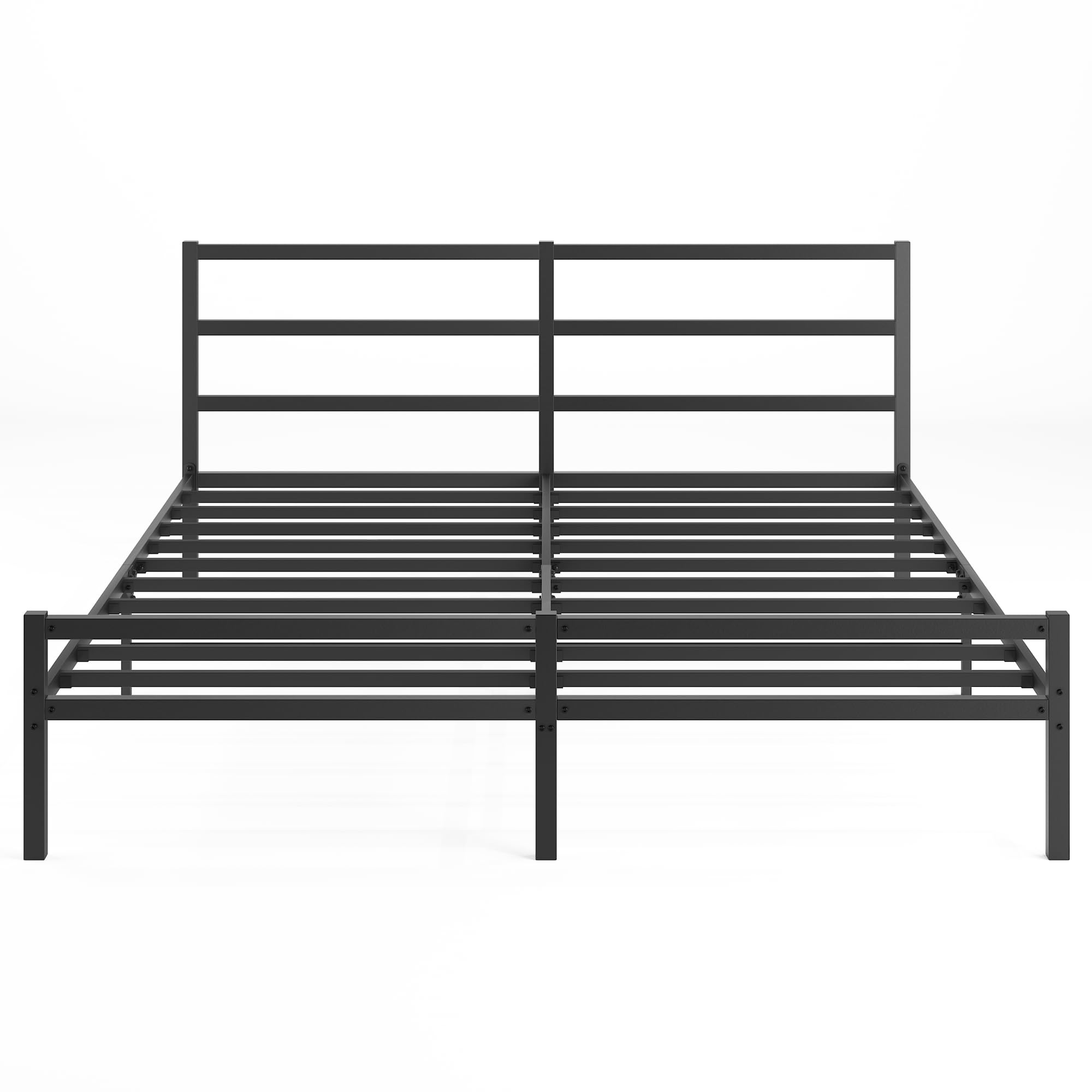 USIIN King Metal Platform Bed Frame with Headboard - Sturdy Metal Frame, Sturdy, and Noise-Free Sleep Solution