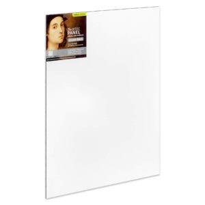 ampersand art supply wood gesso artist painting panel: primed smooth, 18" x 24", 1/8" flat profile