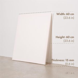 Elan Stretched Canvases 24x24, 4-Pack Canvases for Painting, Painting Canvas Bulk, Stretched Canvas for Adults Blank Canvas for Painting, Painting Canvases Paint Canvases for Painting Art Canvas