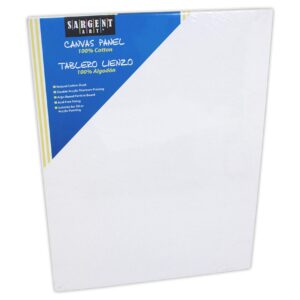 Sargent Art 90-3016 20x30-Inch Canvas Panel, 100% Cotton, White,blue