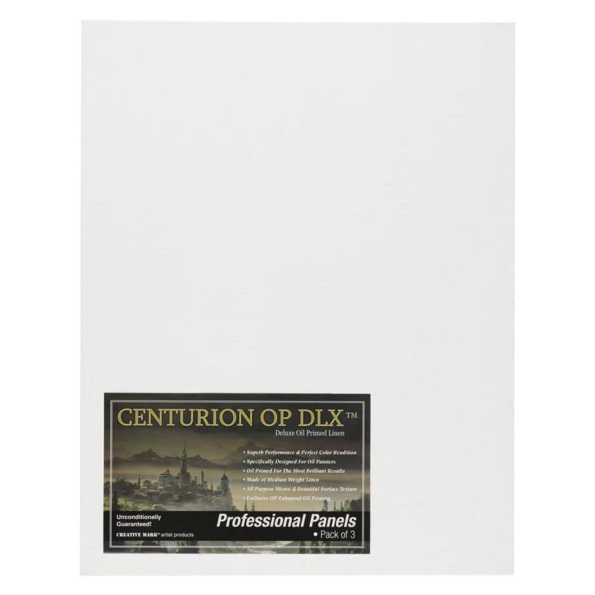 Centurion Deluxe Oil Primed Linen Panel 3-Pack 24x36"