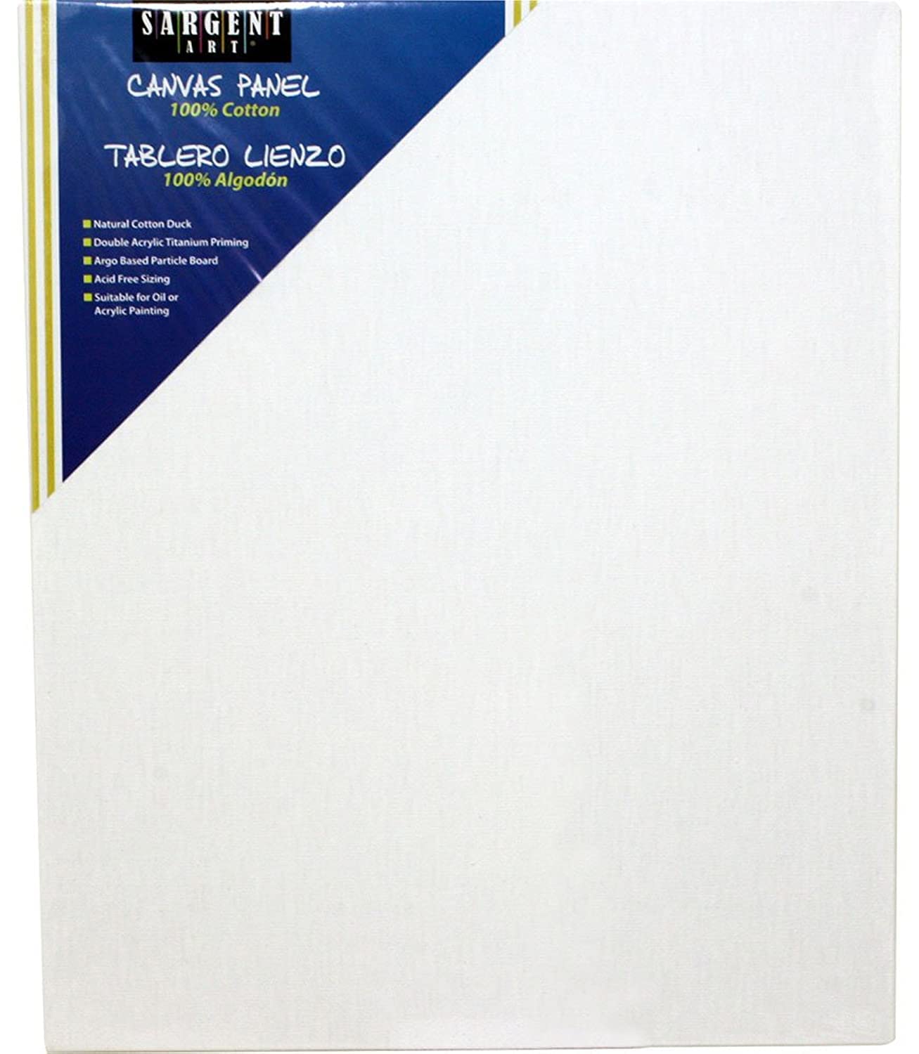 Sargent Art 90-3014 18x36-Inch Canvas Panel, 100% Cotton,White