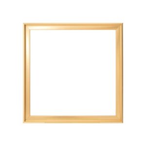 PIXY CANVAS Floater Frame 12x12 for 3/4 (0.75) inch Deep Canvas Paintings/Canvas Prints/Wood Canvas Panels/Wall Art/Wall Decor/Home Decor/Artwork (Brass Gold, 12 x 12 inch, Square)