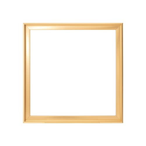 PIXY CANVAS Floater Frame 12x12 for 3/4 (0.75) inch Deep Canvas Paintings/Canvas Prints/Wood Canvas Panels/Wall Art/Wall Decor/Home Decor/Artwork (Brass Gold, 12 x 12 inch, Square)